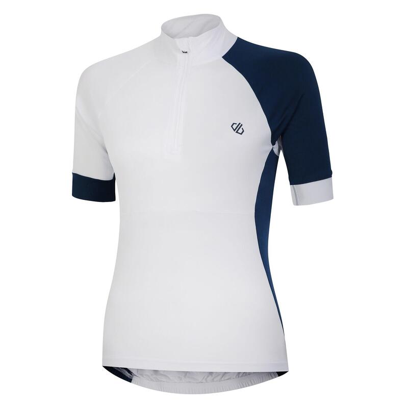 Jersey Compassion III de Jersey Ciclismo para Mujer Blanco, Vaquero Luz de Luna