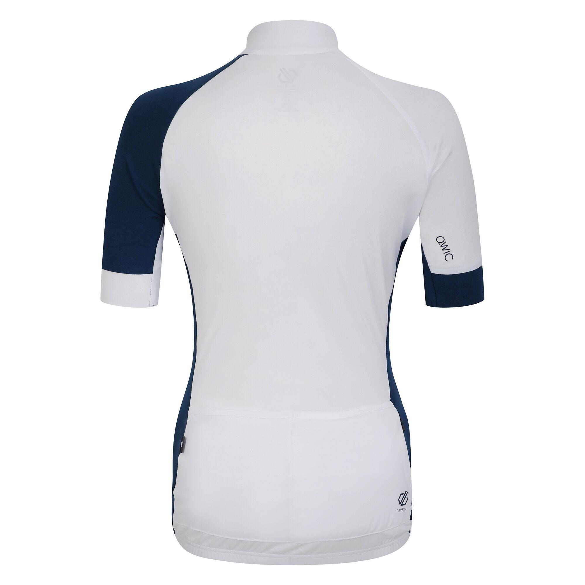 Dames Compassion III Jersey Fietstrui (Wit/Moonlight Denim) 2/5