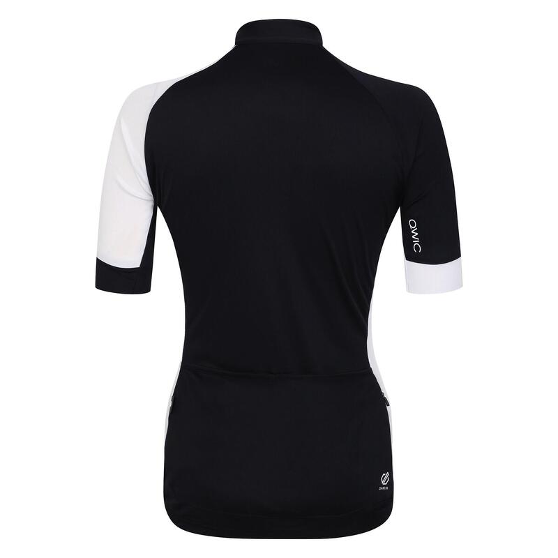 Maillot de cyclisme COMPASSION Femme (Noir / Blanc)