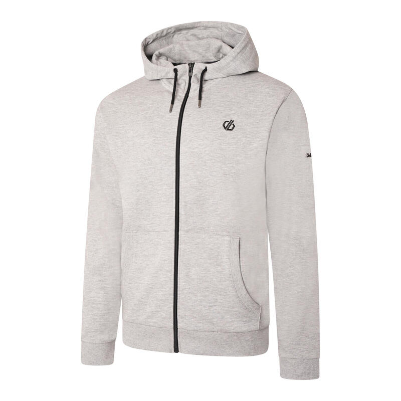 Sudadera con Cremallera Lounge Out para Hombre Gris Ceniza Jaspeado