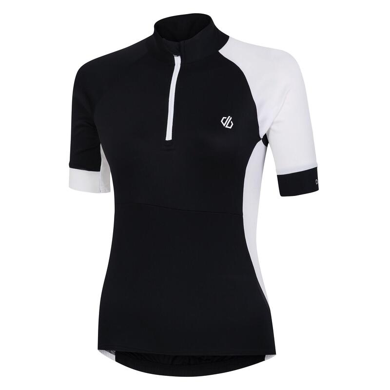 Maillot de cyclisme COMPASSION Femme (Noir / Blanc)