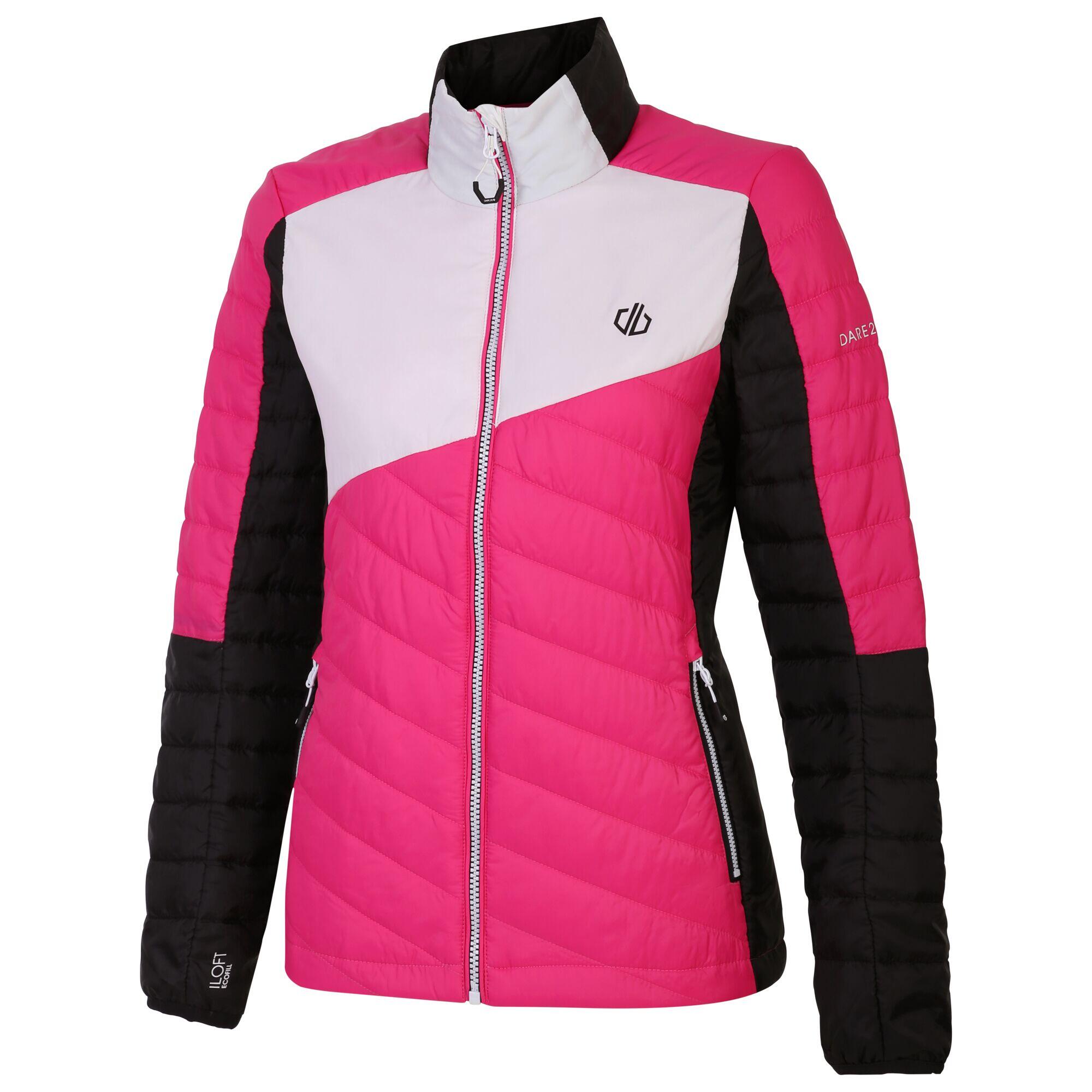Womens/Ladies Surmise Jacket (Pure Pink/White) 3/5
