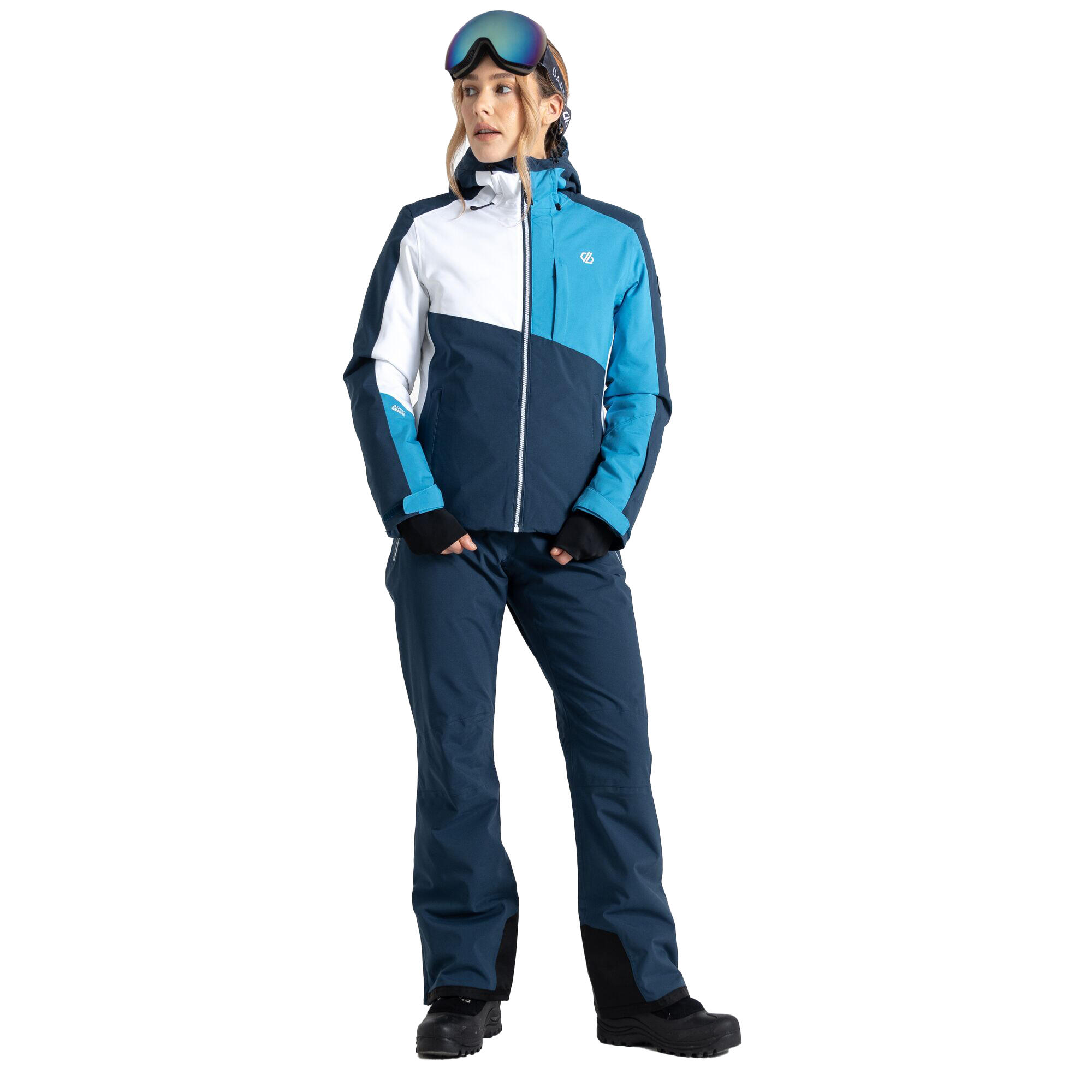 Blouson De Ski CHUTE Femme (Denim Sombre / Bleu De Suède) 4/5