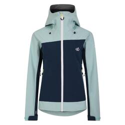 Veste Imperméable TRAVERSING Femme (Denim Sombre / Vert Menthe)