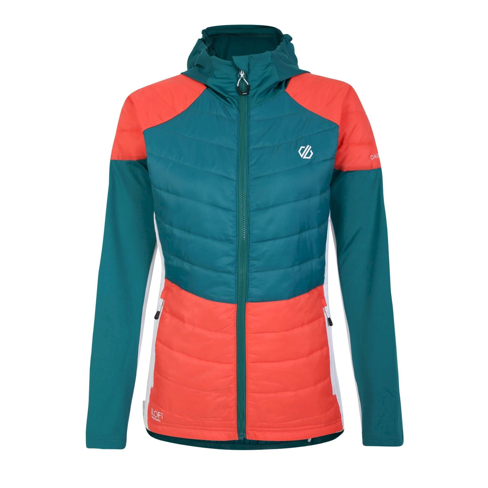 Womens/Ladies Culmination Wool Padded Hybrid Jacket (Fortune Green/Neon 1/5