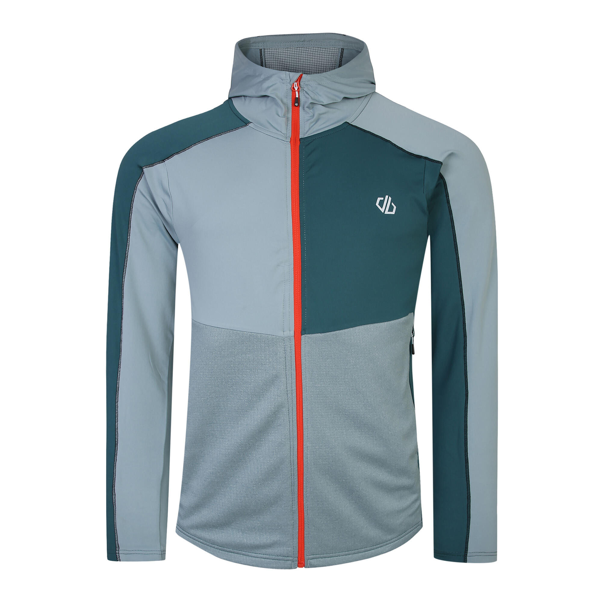 Mens Assimilate Core Stretch Hooded Midlayer (Mediterranean Green/Slate) 1/5