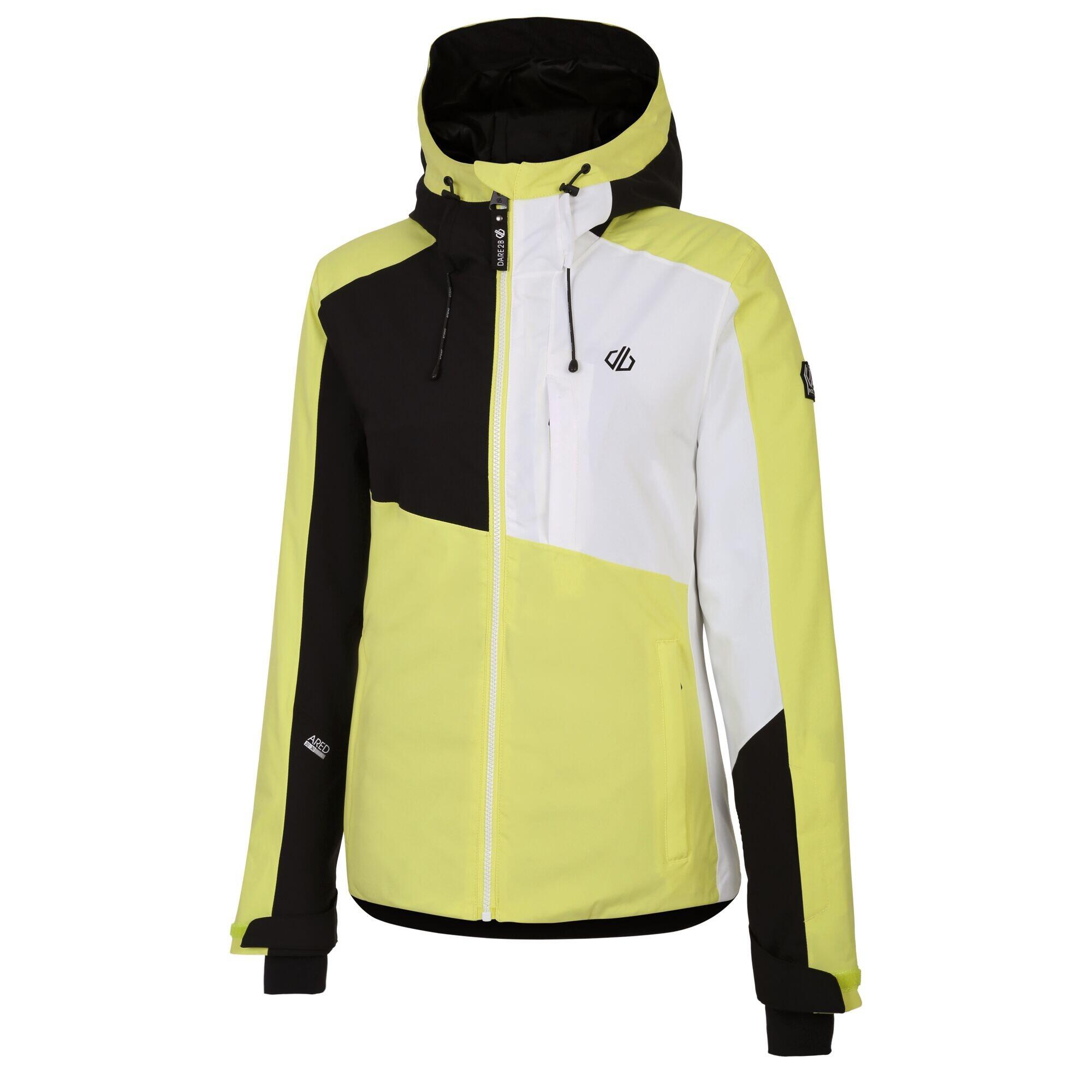 Womens/Ladies Chute Ski Jacket (Yellow Plum/Black) 3/5