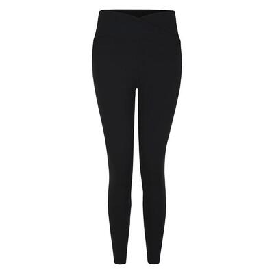 Dames opgewekte legging (zwart)
