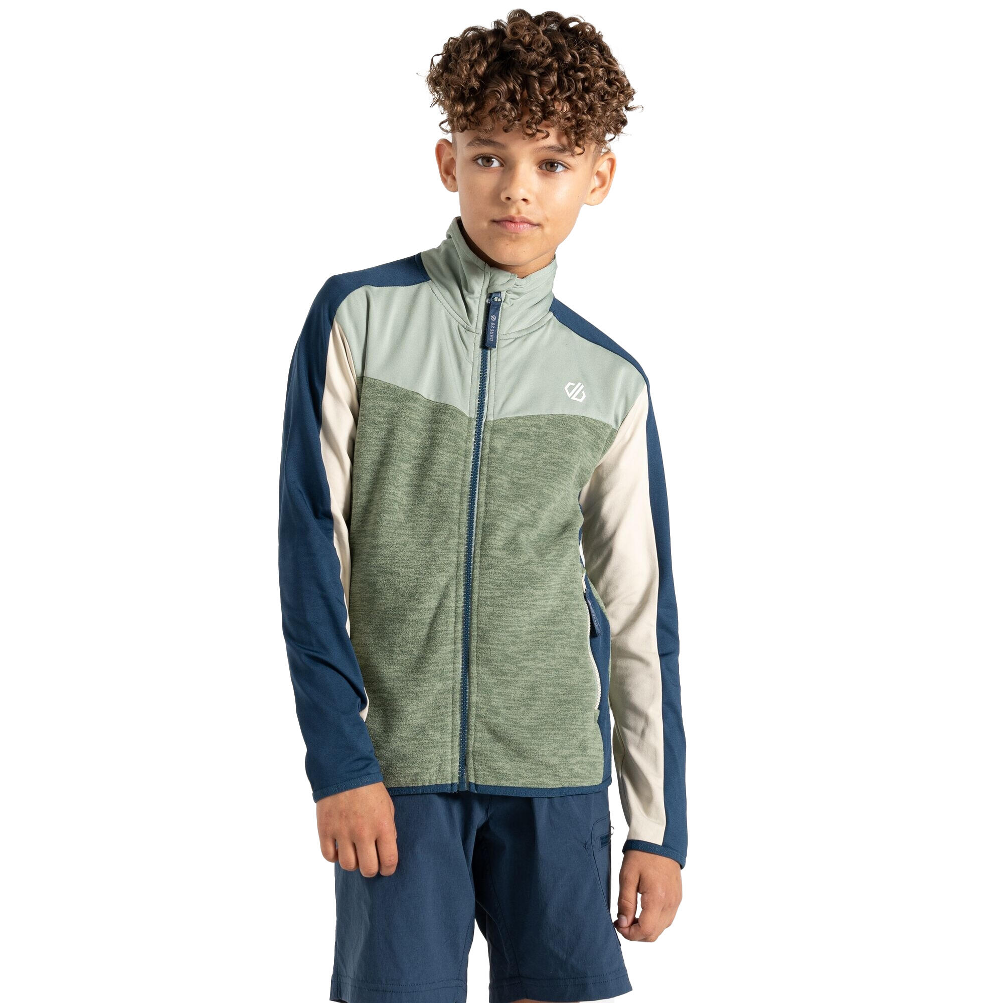 Top sportivo EMERGENT da bambino (verde / denim scuro)