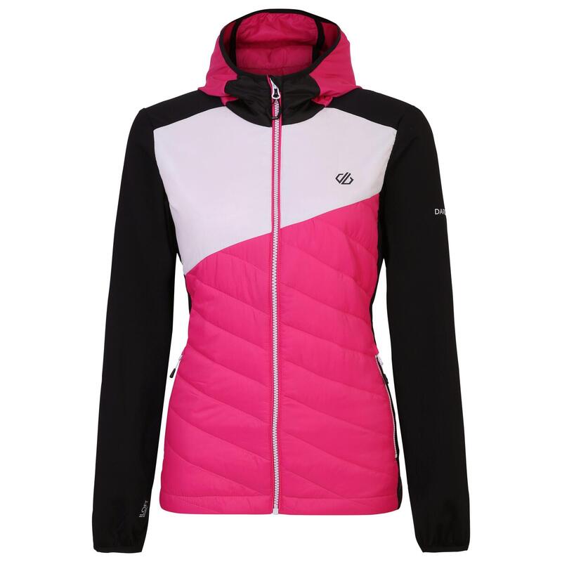 Veste hybride ASCENDING Femme (Rose bonbon / Blanc)