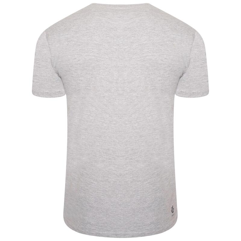 Camiseta Montaña para Hombre Gris Ceniza Jaspeado