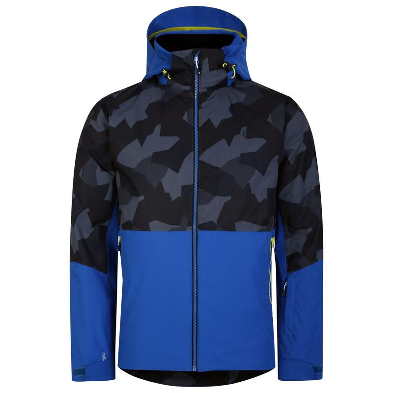 Heren Precision Geometric Ski Jacket (Zwart/Olympisch Blauw)