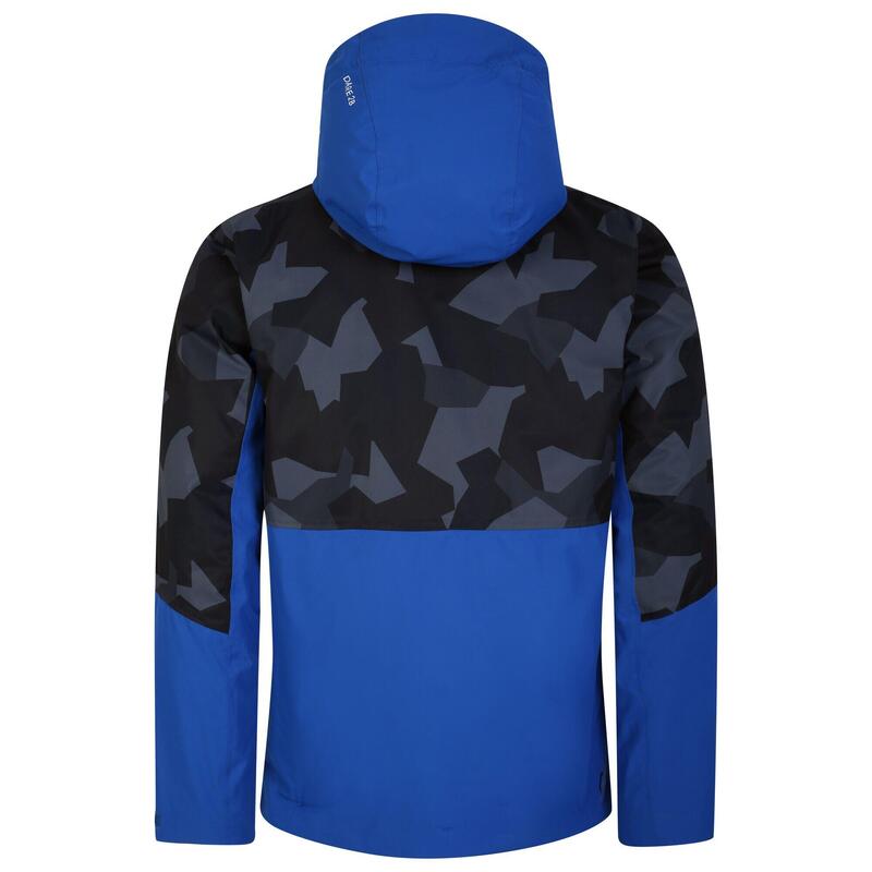 Heren Precision Geometric Ski Jacket (Zwart/Olympisch Blauw)