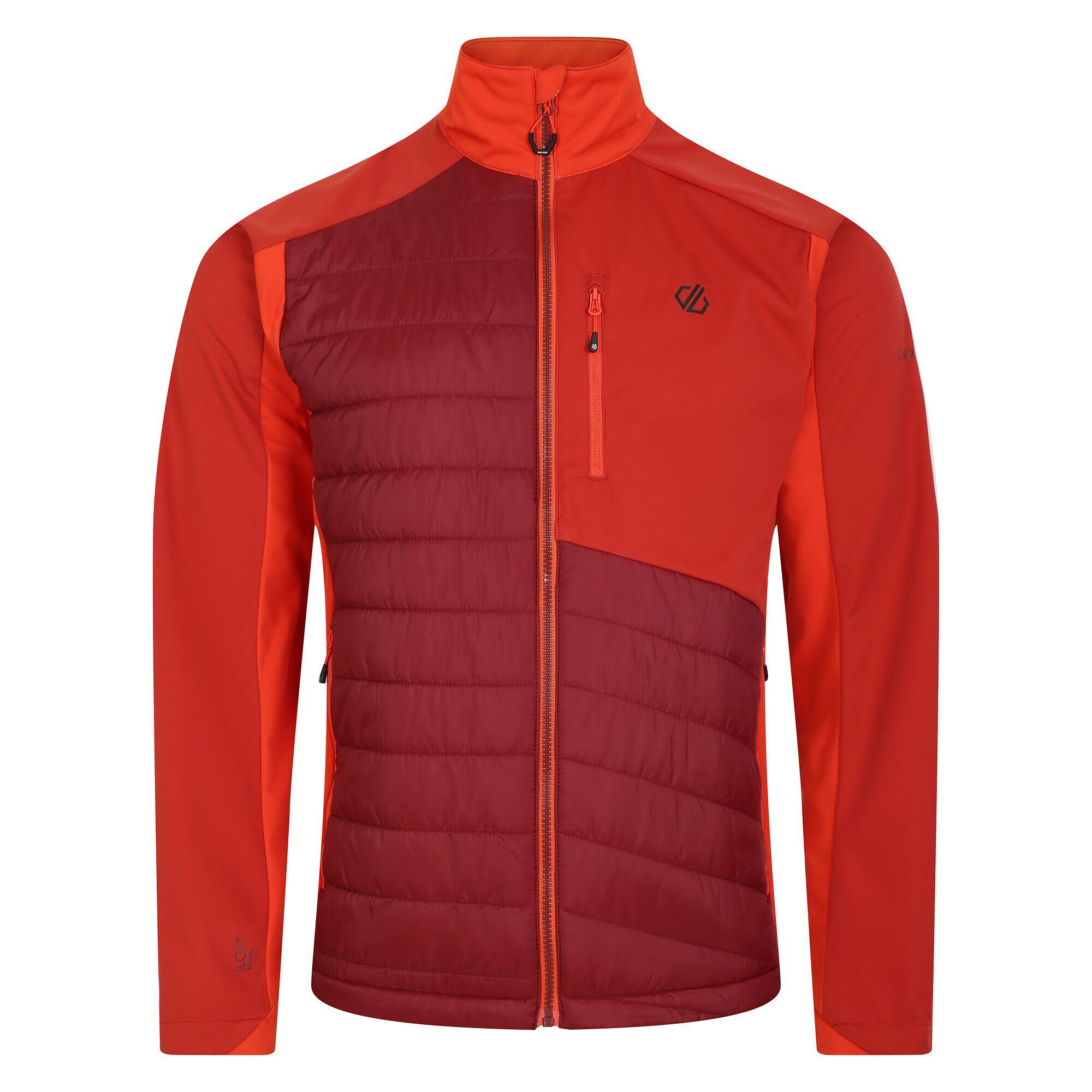 DARE 2B Heren Mountaineer Hybride Jas (Toscaans/Syrah Rood)