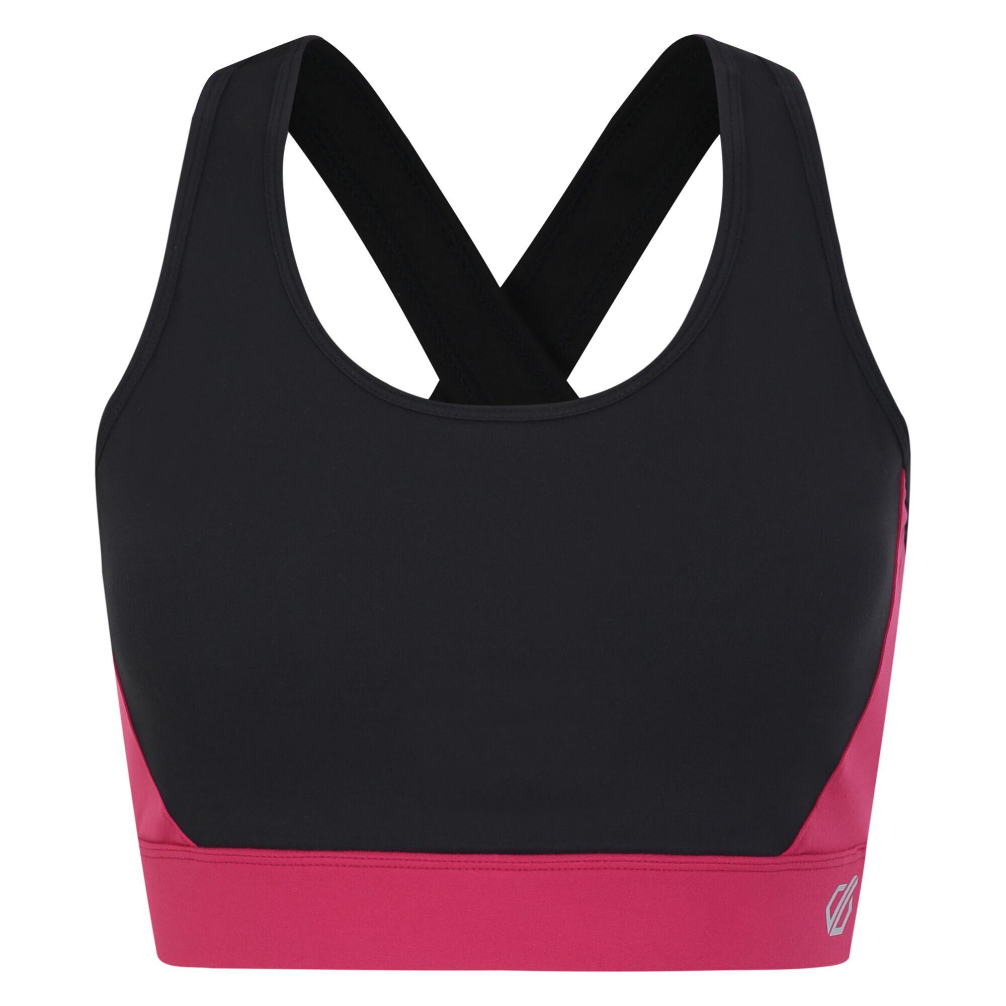 DARE 2B Soutien de desporto Swift II para senhora/senhora Preto / Rosa Baga