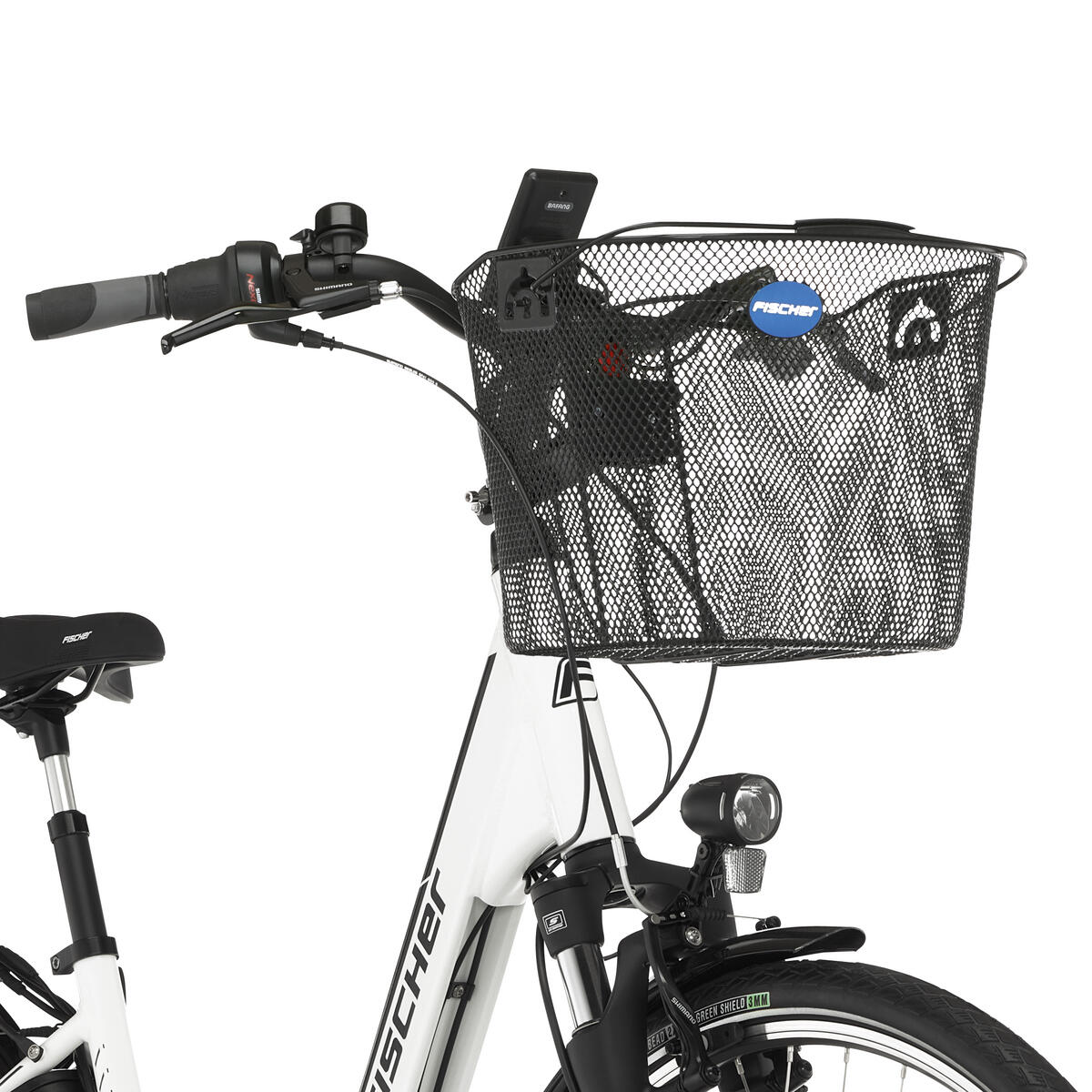 FISCHER Lenkerkorb Vorbau-Schnellbefestigung E-Bike kompatibel 4/5