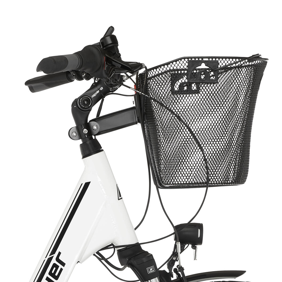 FISCHER Lenkerkorb Vorbau-Schnellbefestigung E-Bike kompatibel 3/5
