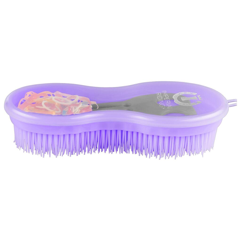 Set of 3 mane curlers and elastics Imperial Riding