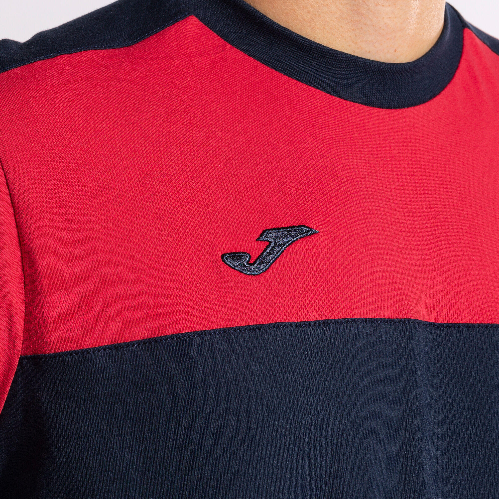 Camiseta Manga Corta Fútbol Hombre Joma Crew V Marino 7/7