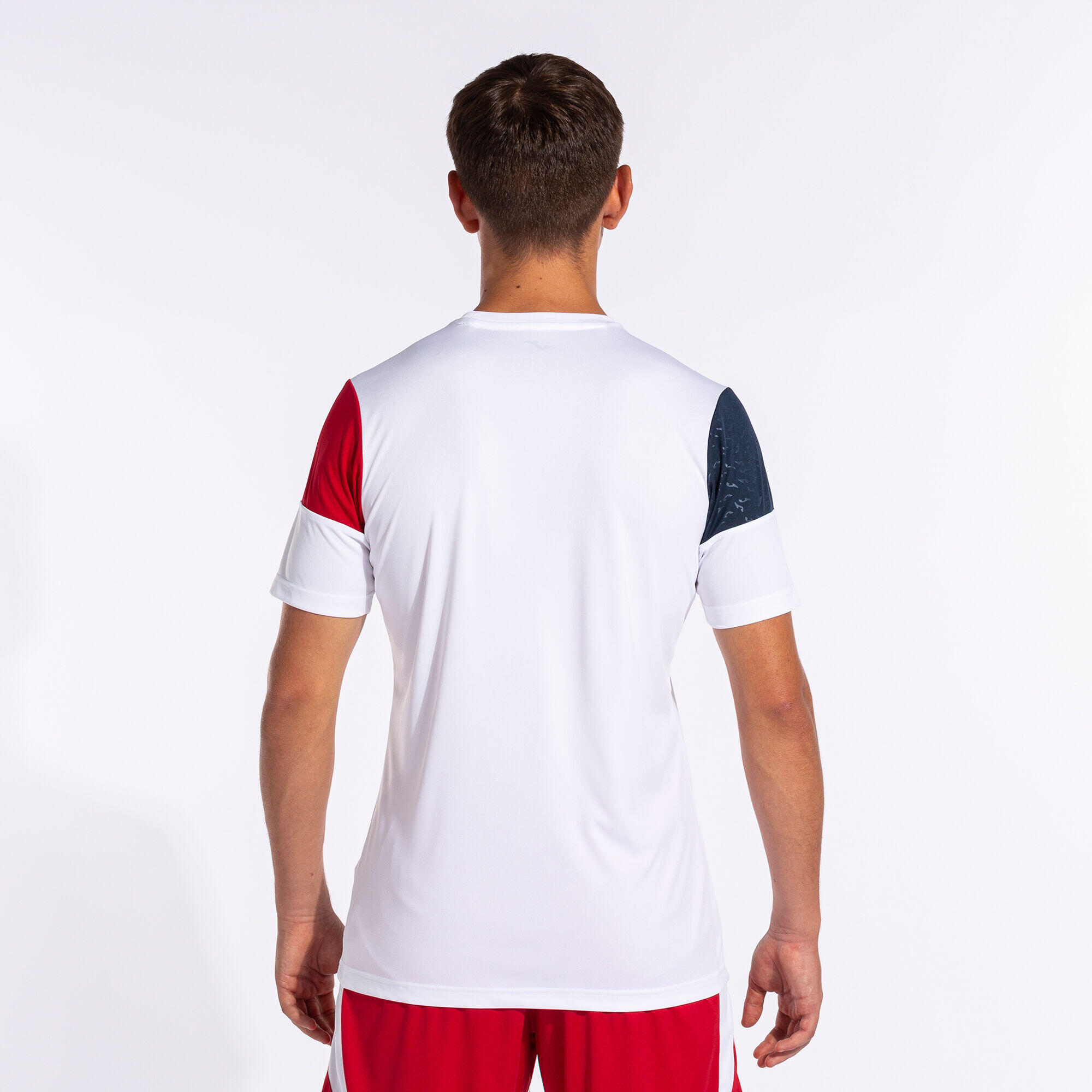 T-Shirt Manga Curta Futebol Homem Joma Crew V Branco 5/6