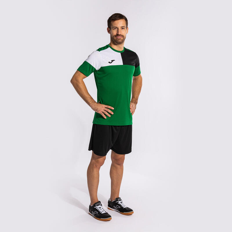 Camiseta Manga Corta Fútbol Hombre Joma Crew V Verde