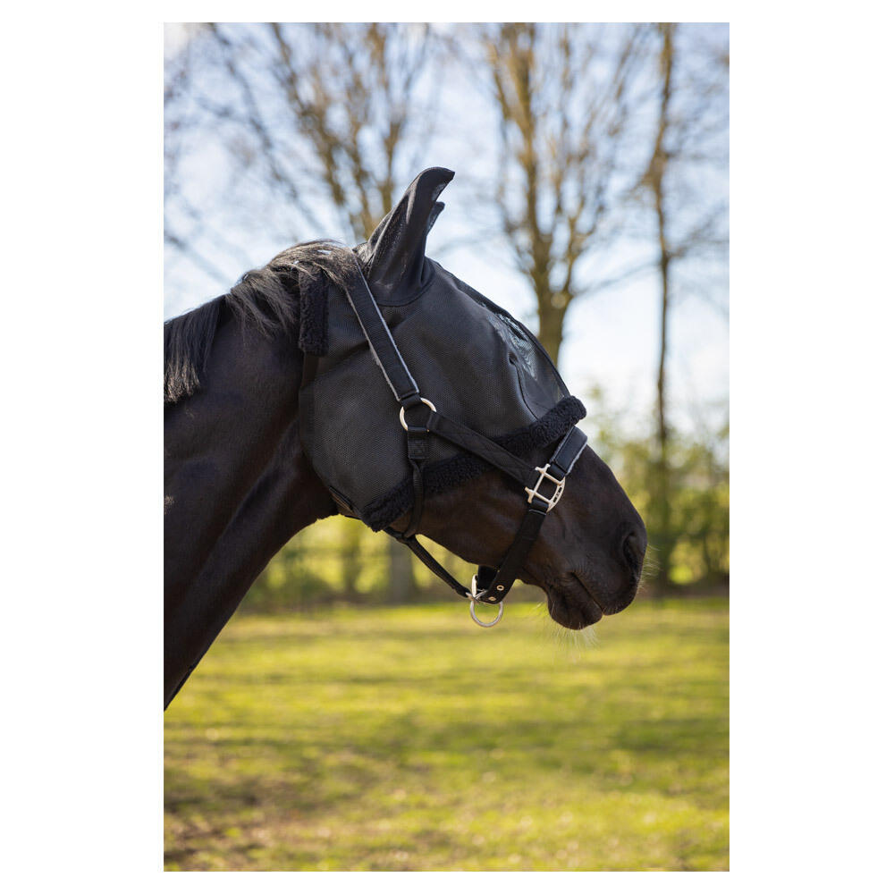 Masque anti-mouches pour cheval avec oreilles et contours BR Equitation 2/2