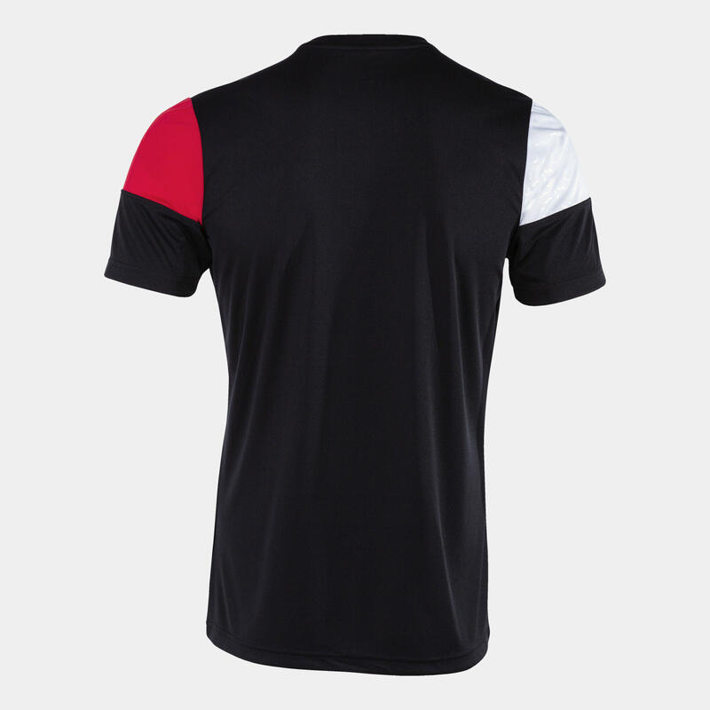 Camiseta Manga Corta Fútbol Hombre Joma Crew V Negro