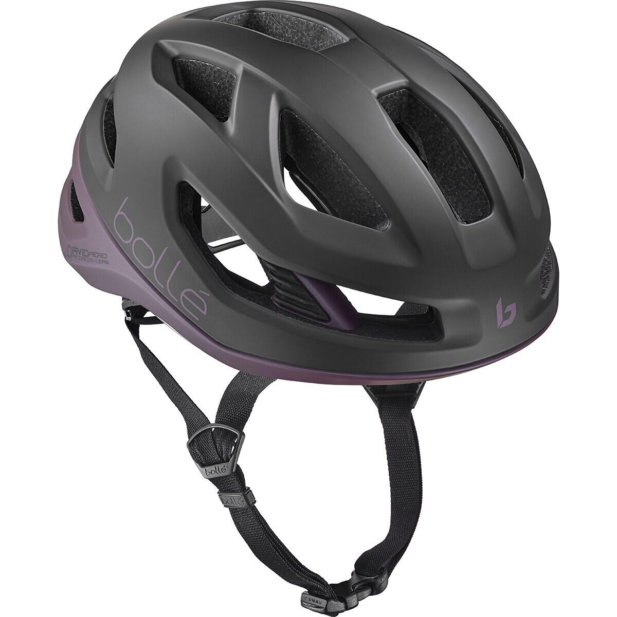 Rennrad-Fahrradhelm "Eco Avio Pure Mips" black purple matte 3/4