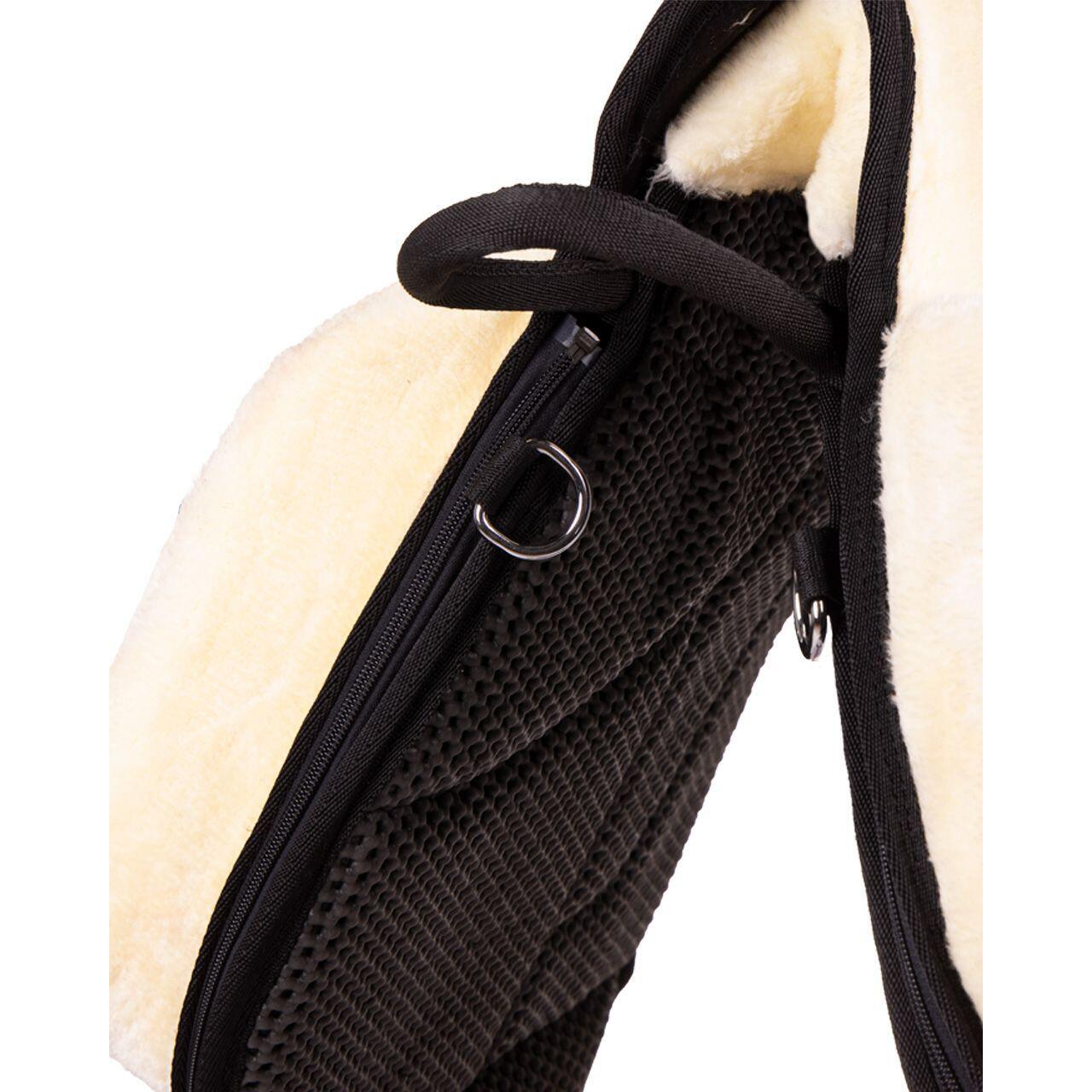 QHP Bareback Pad Super Soft - Cremé (Pony) (Pony) 5/6