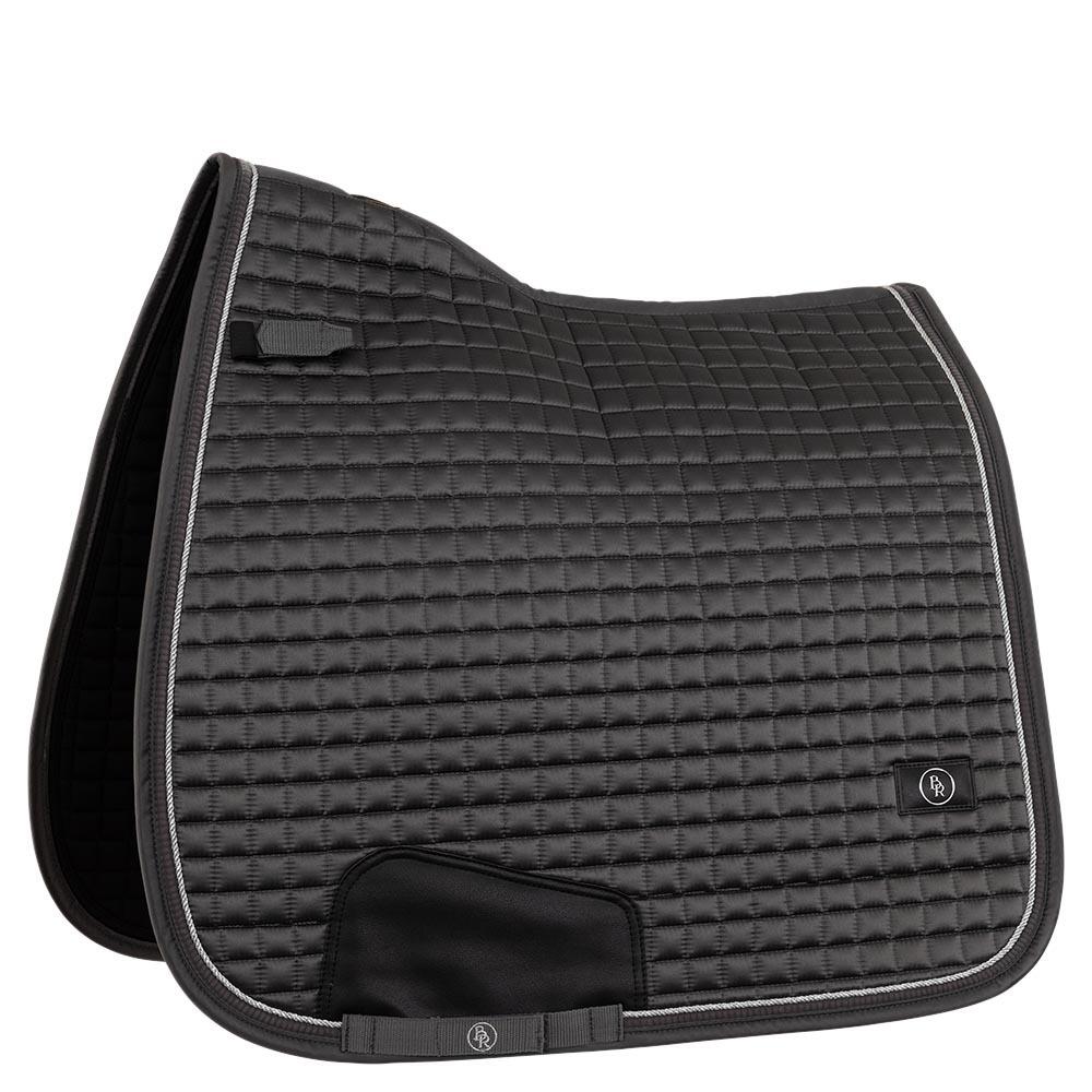 Br - Tapis De Dressage Pour Cheval Satin Br Equitation Capri - Tapis De Selle - Noir - Cob - Decathlon