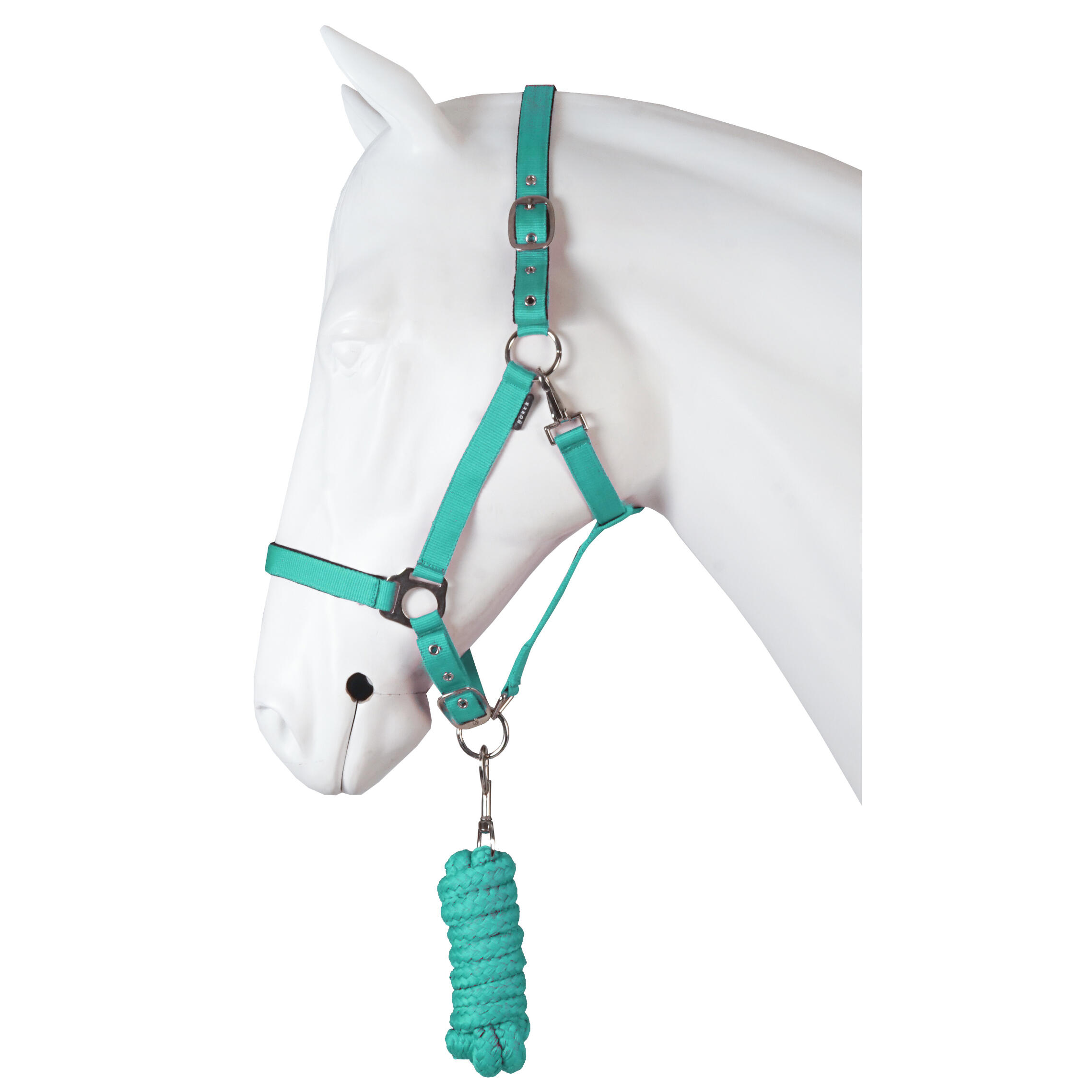 Horka - Ensemble Licol Pour Cheval Dime Horka - Licol - Bleu|vert - Cob - Decathlon