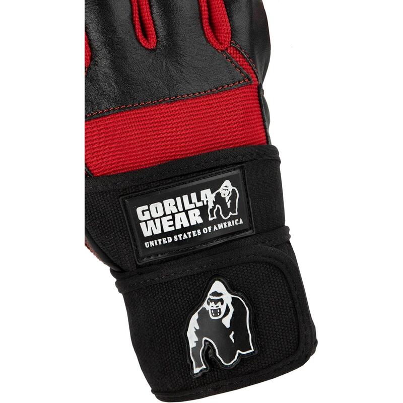 Dallas Wrist Wraps Gloves - Noir/Rouge