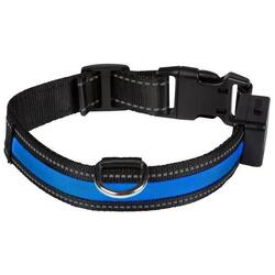 Collier lumineux pour chiens "LIGHT COLLAR USB Rechargeable" bleu