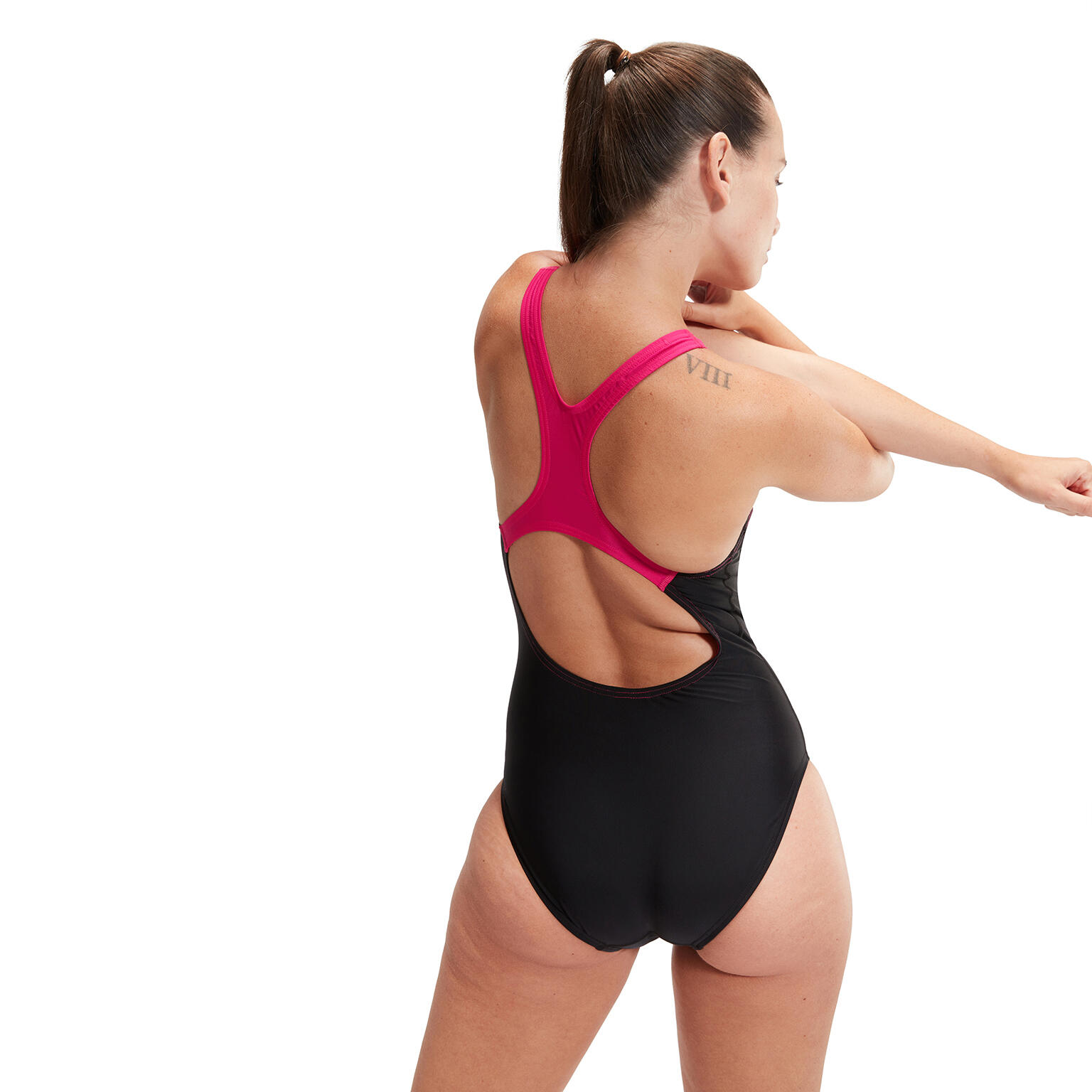 Dames zwempak uit 1 stuk Speedo Eco Medley Logo 4/6