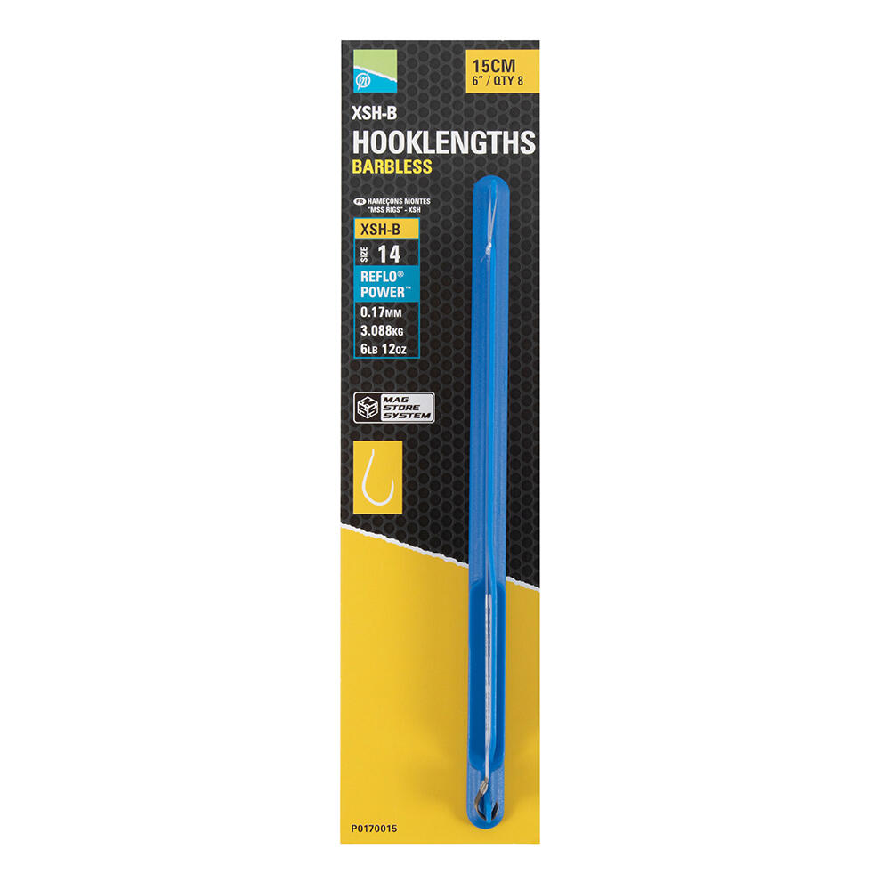 Preston Innovations - Hameçons Montés Preston Xsh-b Spade End Mag Store Xsh 8x10 - Ligne Montée - Bleu - 16 - Decathlon
