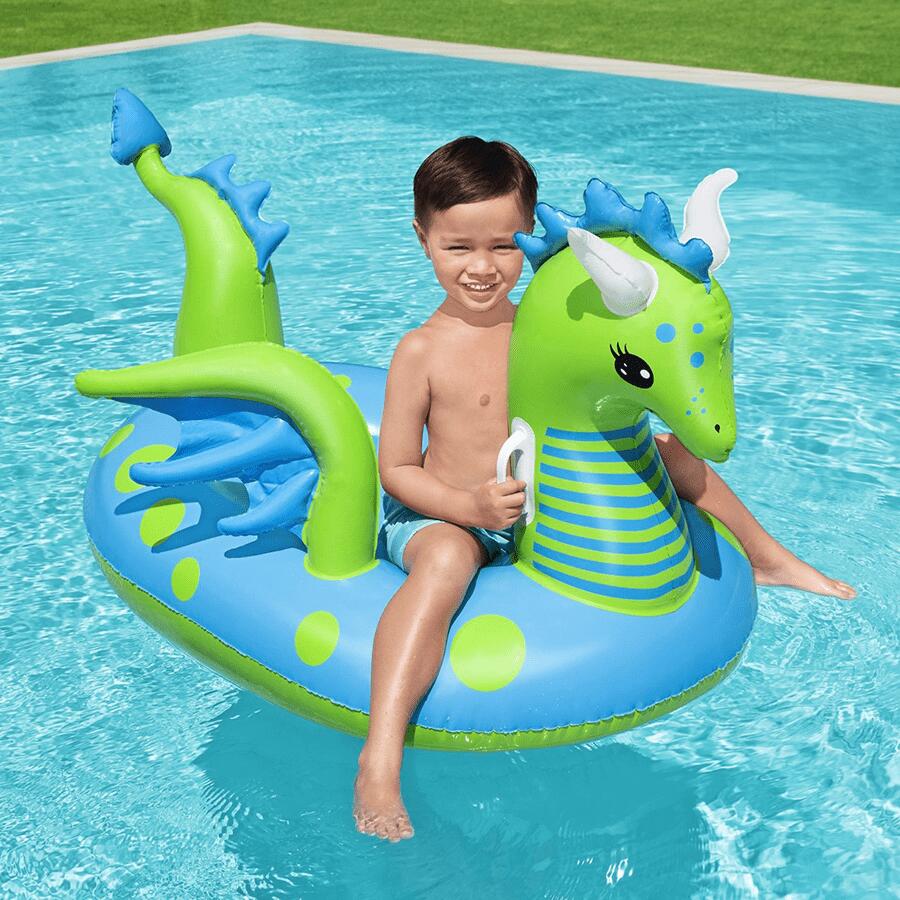 Bouée gonflable bébé dragon chevauchable Bestway 3/10