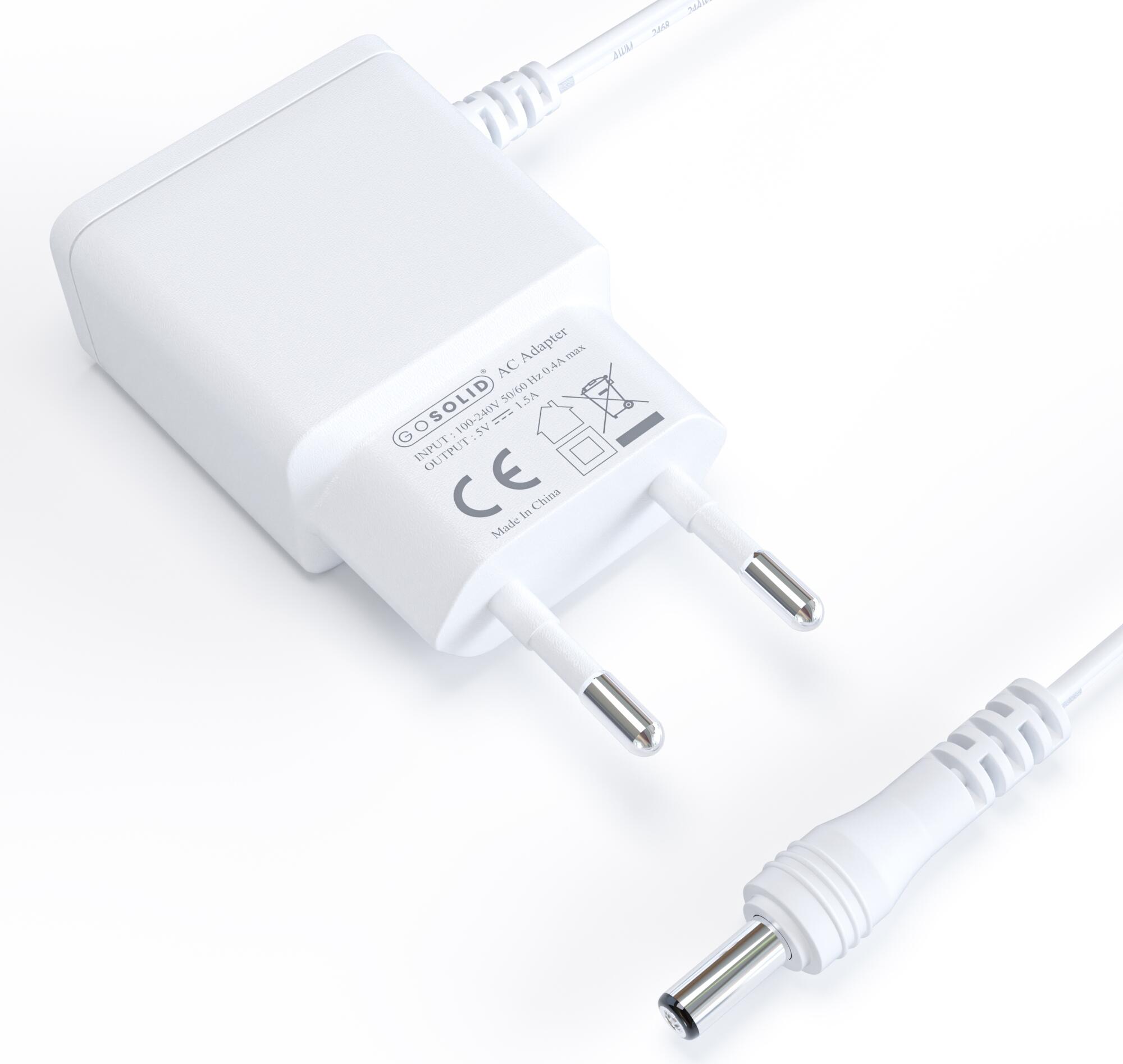 GO SOLID! oplader geschikt voor Motorola Babyfoon MBP serie Camera Unit 4/4
