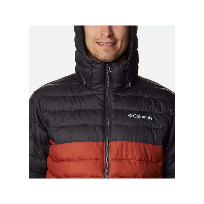 COLUMBIA Doudoune à capuche Powder Lite™ Homme - Warp Red, Shark 4/5
