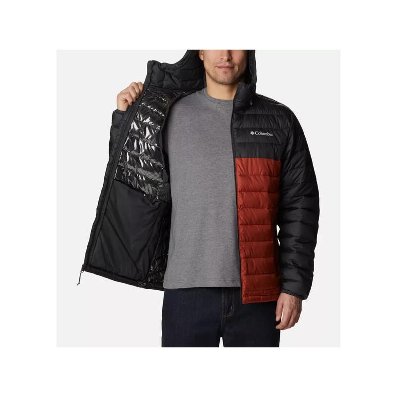 COLUMBIA Doudoune à capuche Powder Lite™ Homme - Warp Red, Shark 5/5