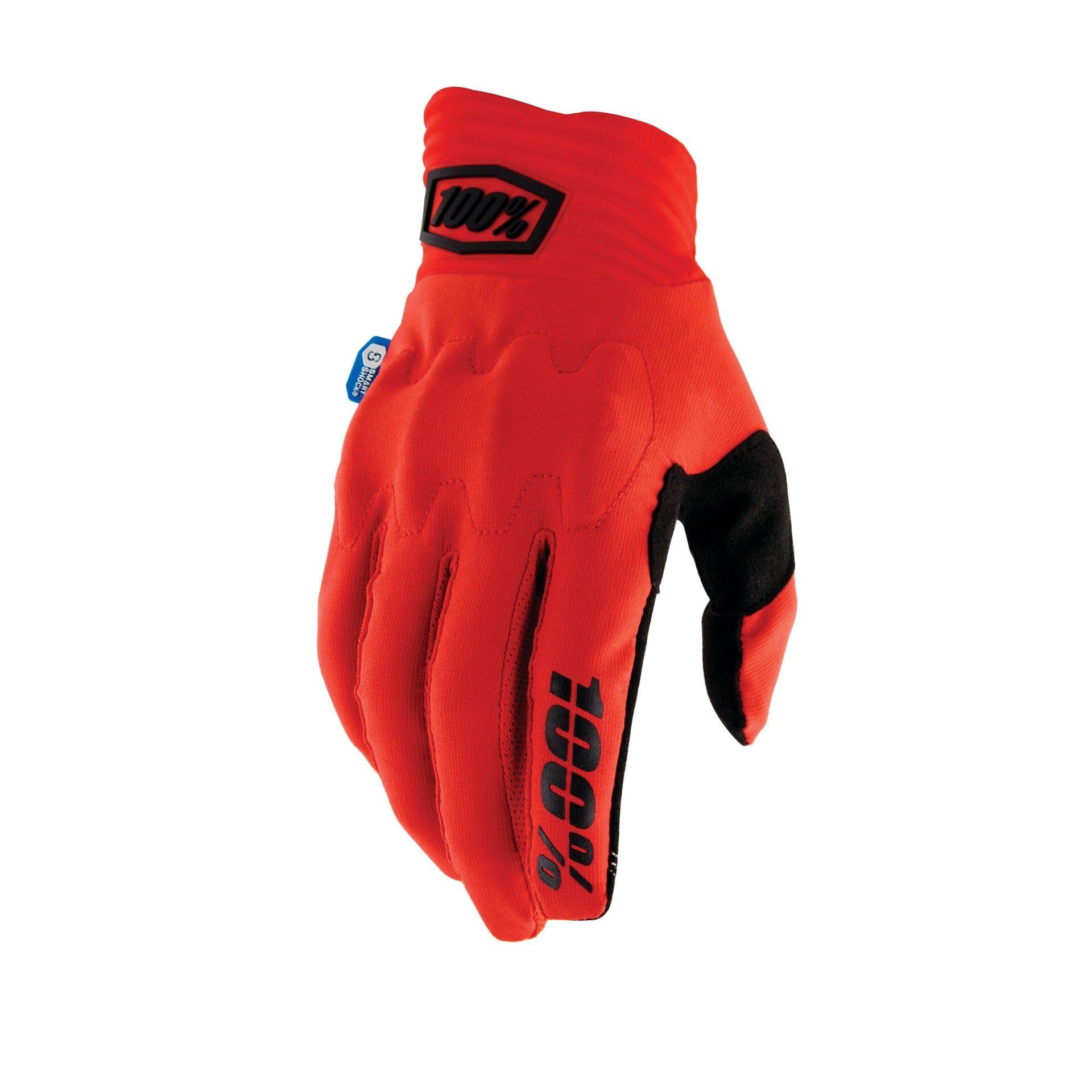 100 Percent COGNITO SMART SHOCK Gloves Red