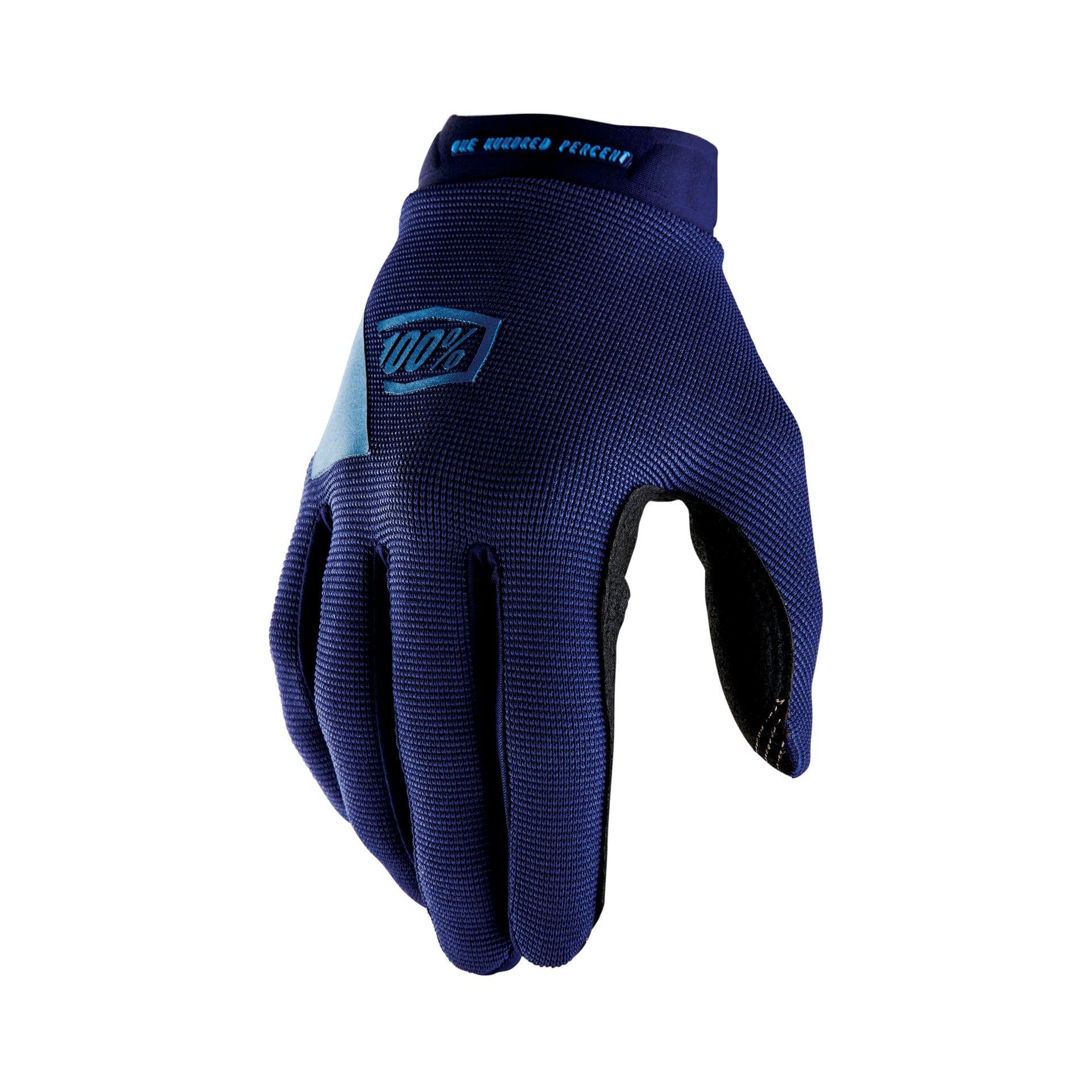100 Percent RIDECAMP Womens Gloves Navy/Slate