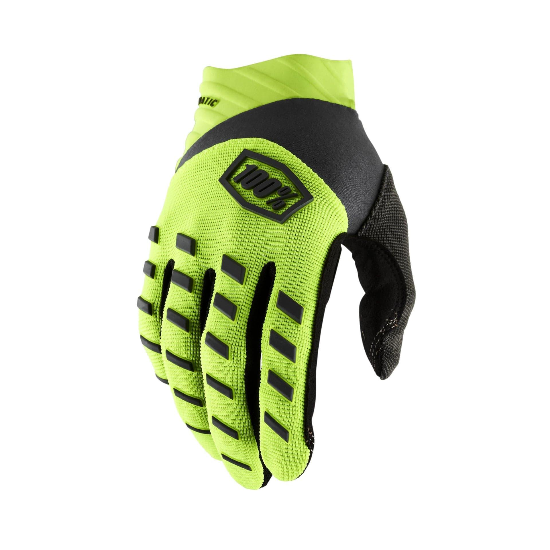 100 Percent AIRMATIC Youth Gloves Fluo Yellow/Black
