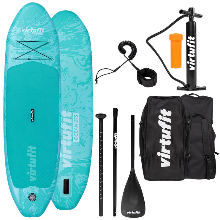 Opblaasbaar Supboard - Ocean 275 - Turqouise - Met accessoires en draagtas