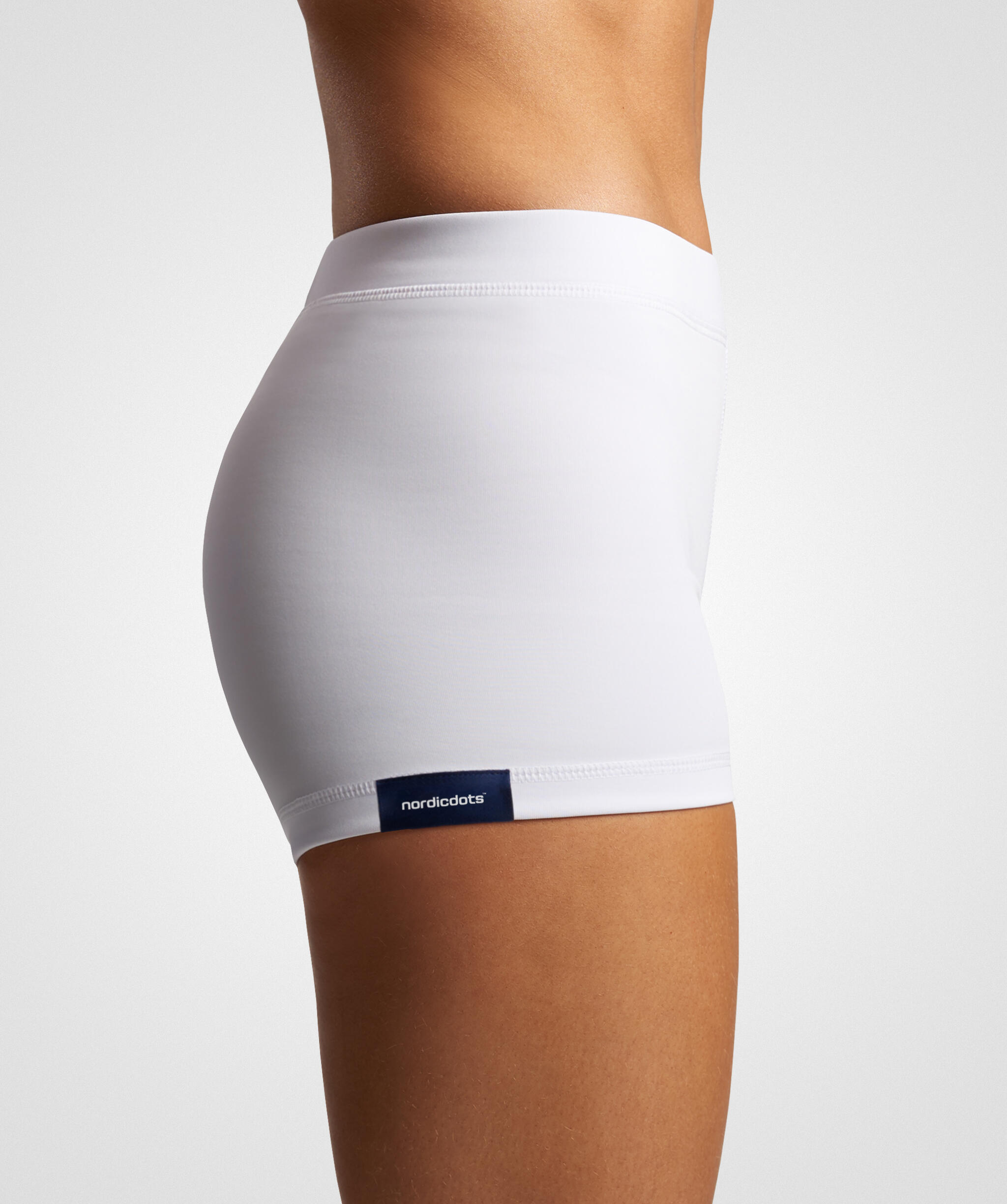 NORDICDOTS Strakke Shorts 2.0 Dames Wit