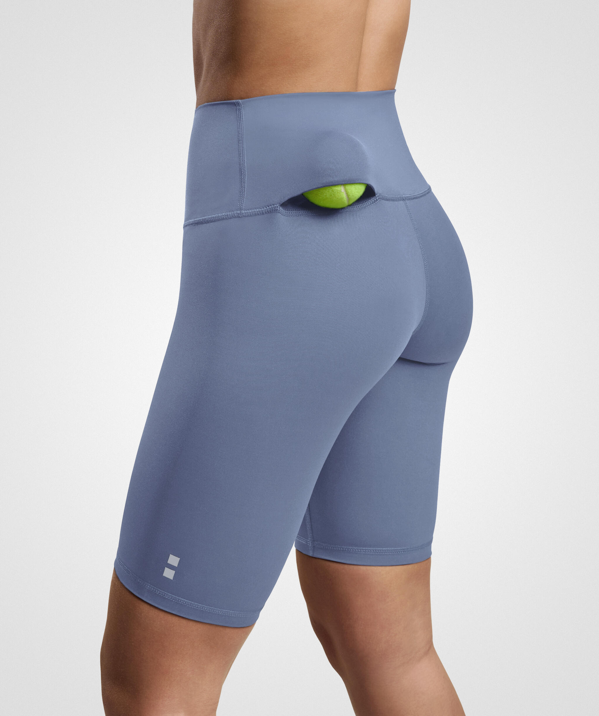 NORDICDOTS Smart Tennis/Padel Short Legging met Balzak Dames Steengrijs