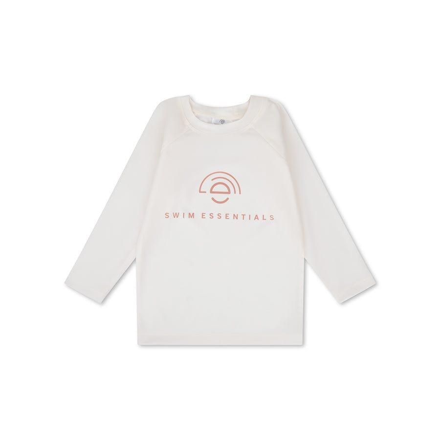 Swim Essentials Swimming T-shirt - Long Sleeve - White - Pure Tones 1/4