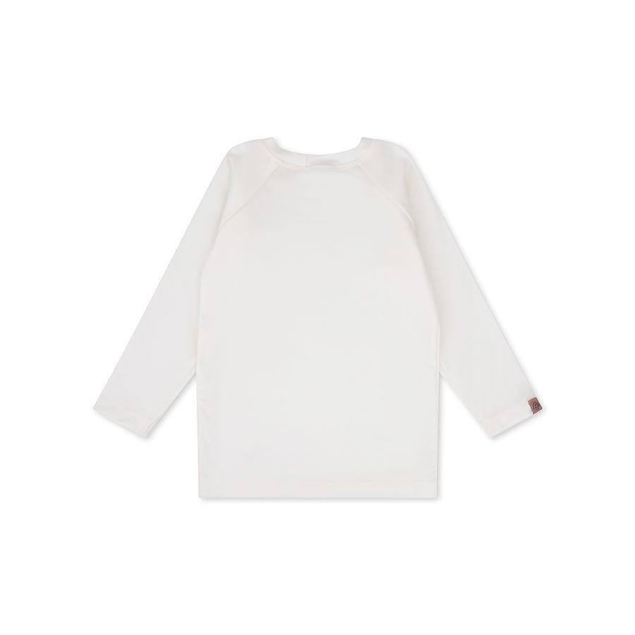 Swim Essentials Swimming T-shirt - Long Sleeve - White - Pure Tones 3/4
