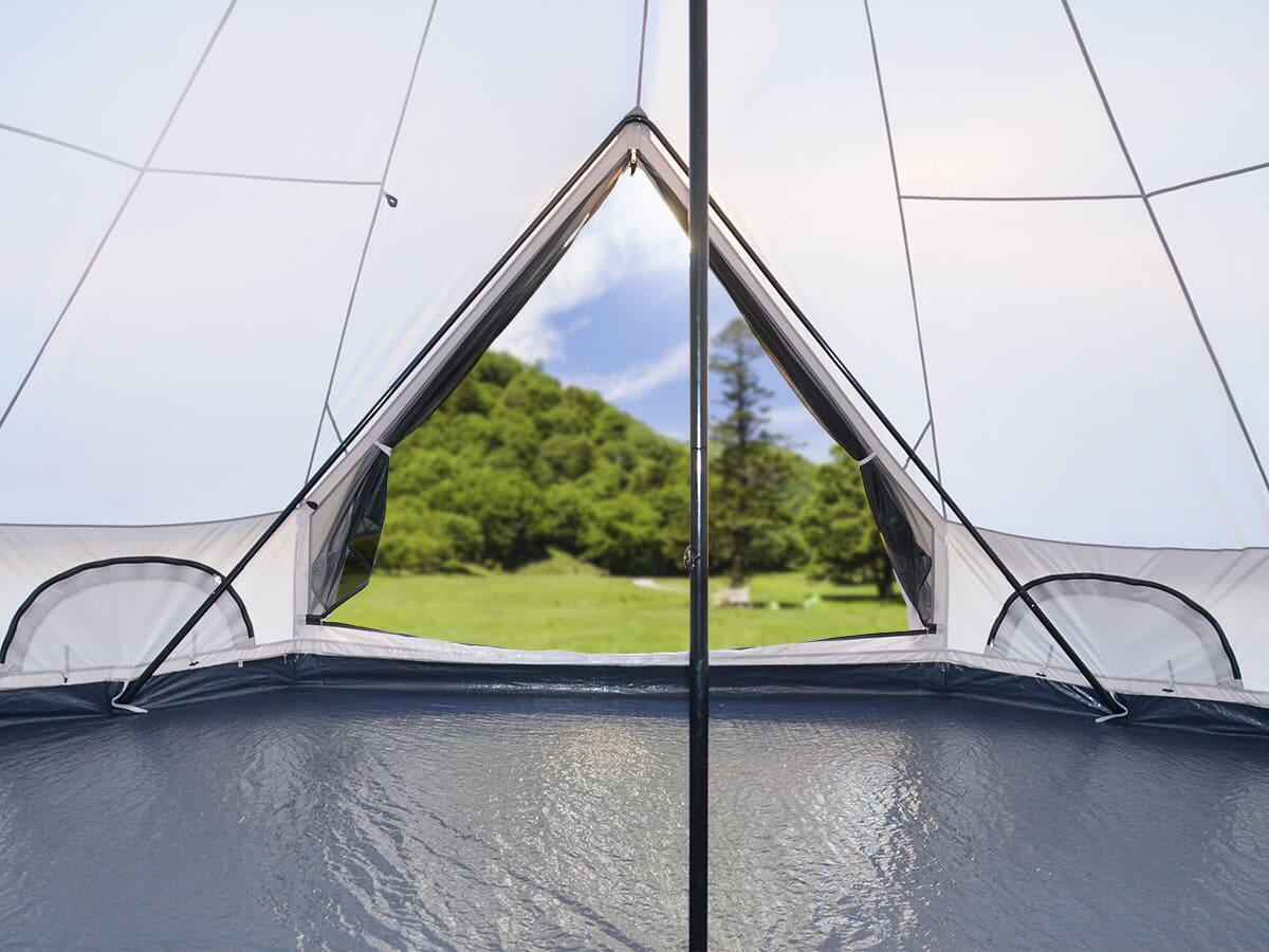 Camping Zelt - Tipi Kuopio 400 Protect - recyceltes Oxford-Zeltmaterial 3/7
