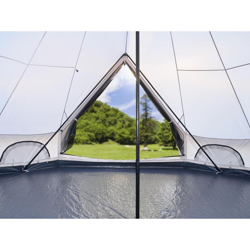 Tente de camping - Tipi Kuopio 400 Protect - 8 pers - Diamètre 4m - Sol cousu
