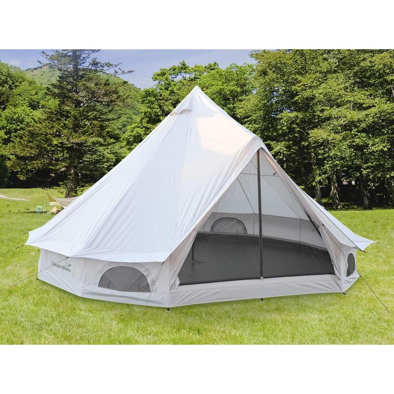 Tente de camping - Tipi Kuopio 400 Protect - 8 pers - Diamètre 4m - Sol cousu